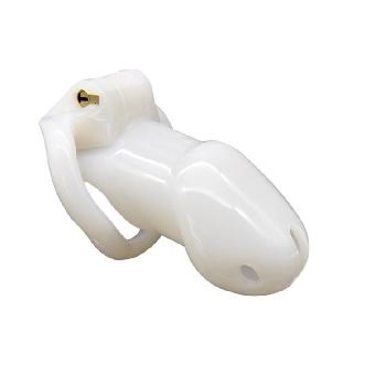 Chastity Cage in ABS rigida bianca