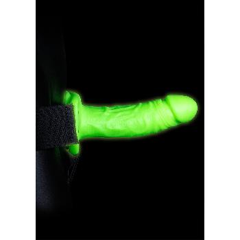 Strap-on con dildo morbido fluorescente