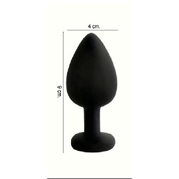 Plug anale dilatatore Large con punto luce CUORE
