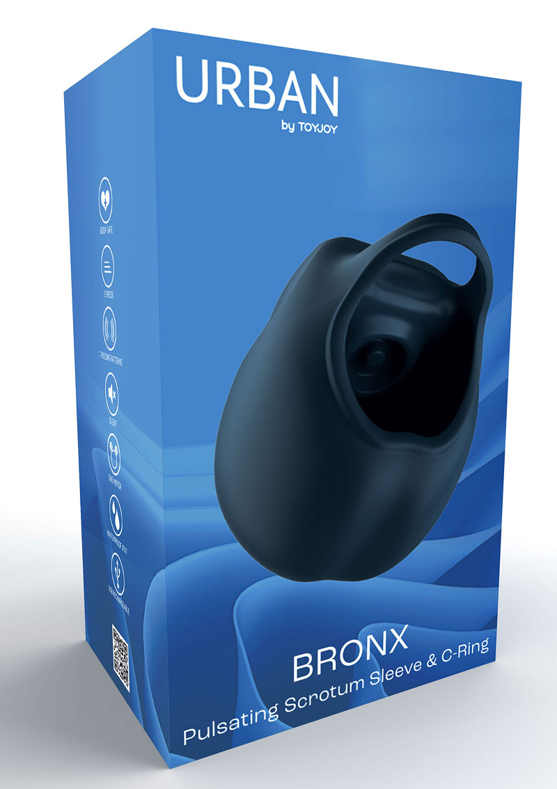 Masturbatore e Anello ToyJoy Urban BRONX - Scrotum Sleeve Ring