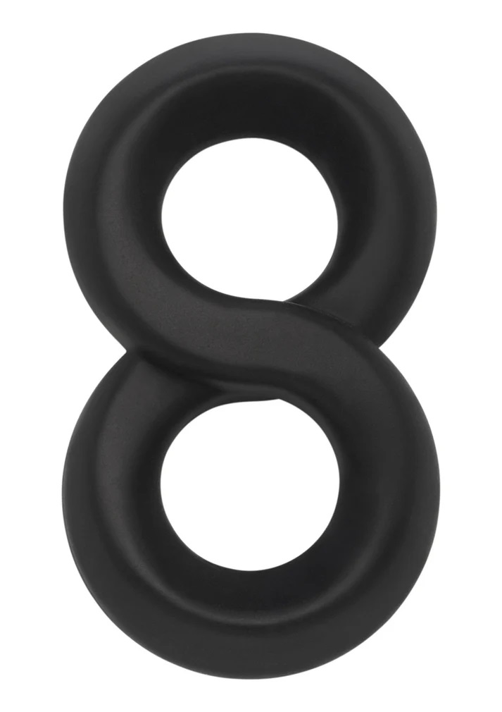 Anello doppio per pene e testicoli resistente al silicone