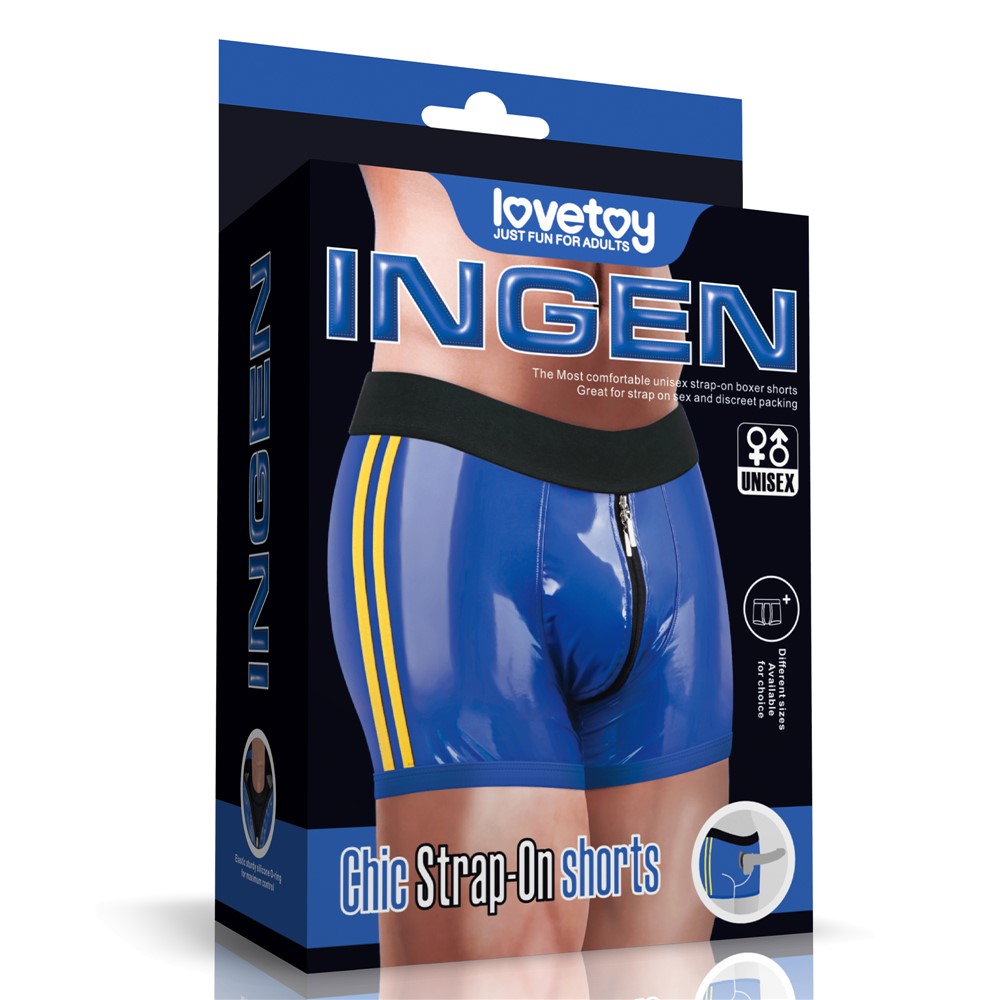 Strap-On Shorts blu- Imbracatura per dildo