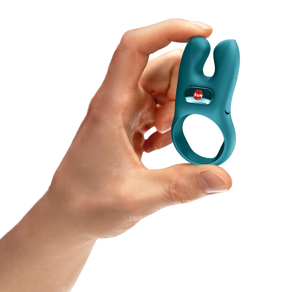 Anello verde vibrante per lei e lui ricaricabile usb