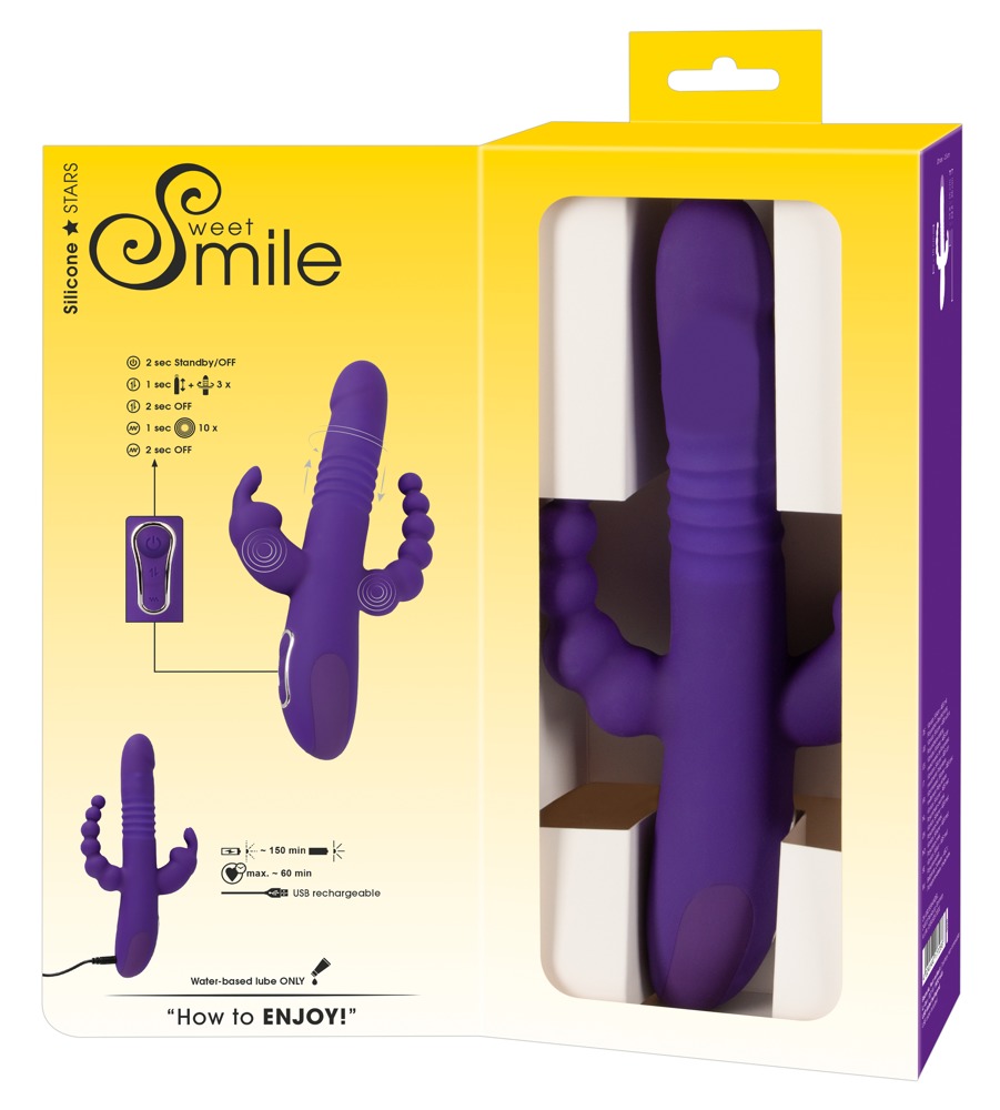 Vibratore per donna triplo