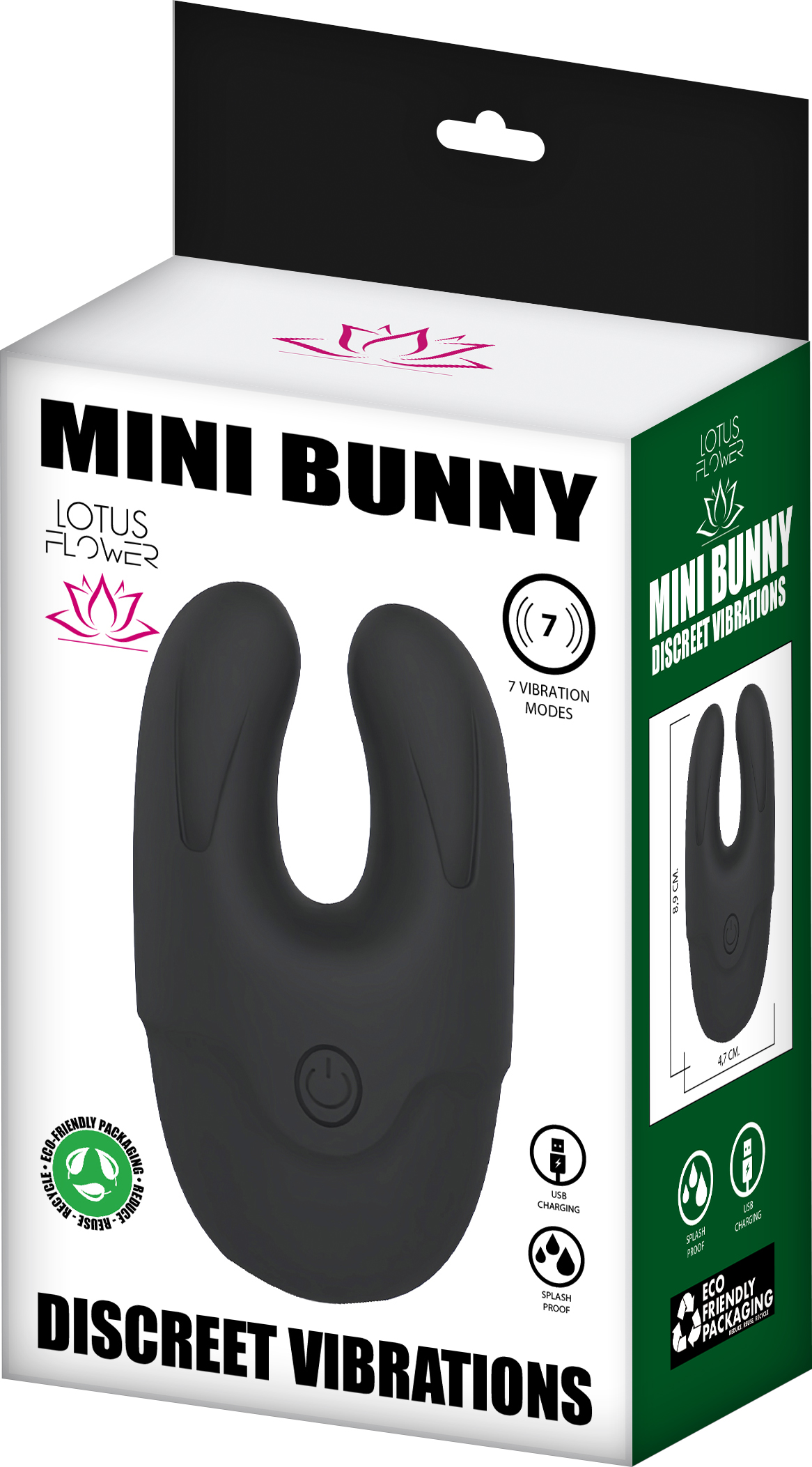 Mini Bunny vibrante clitoride da borsa