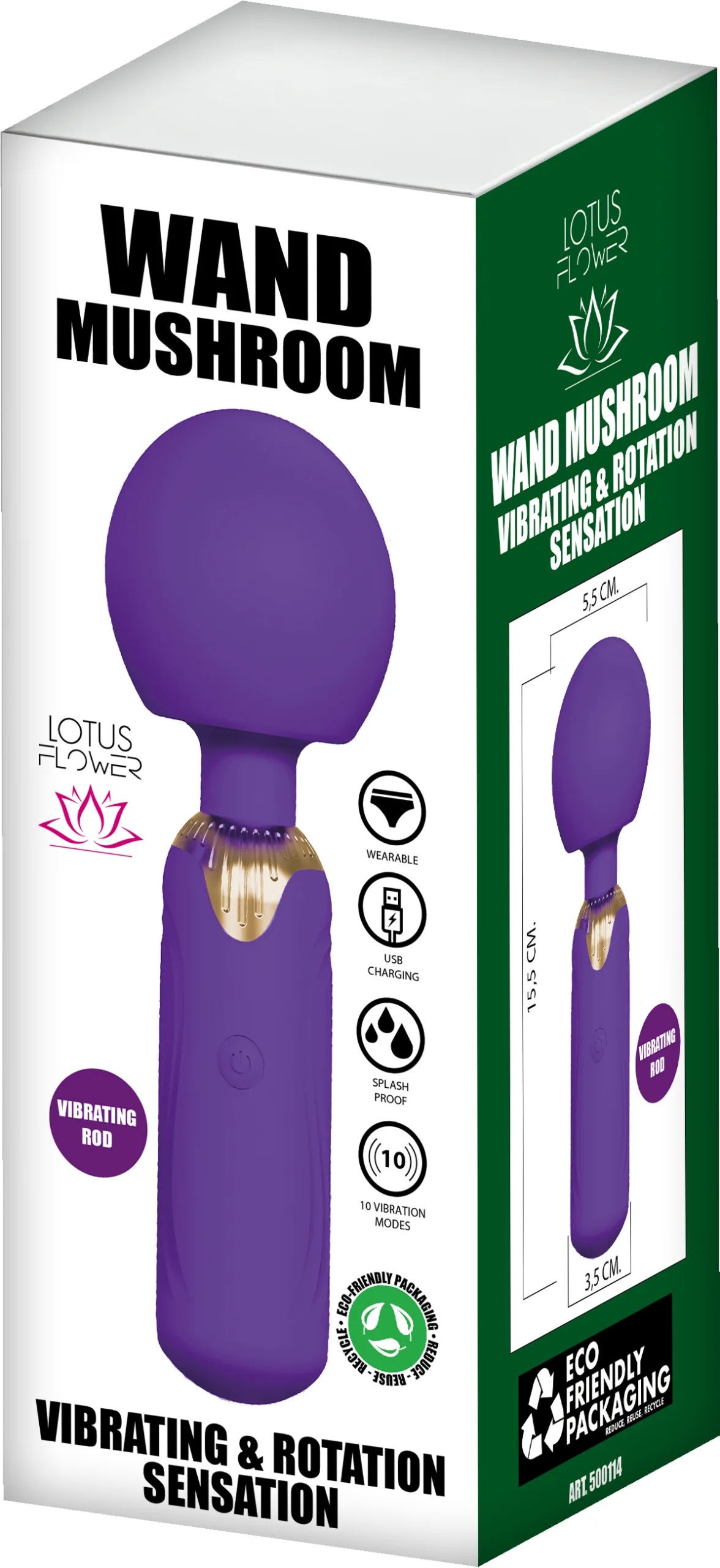 Stimolatore wand Mushroom purple