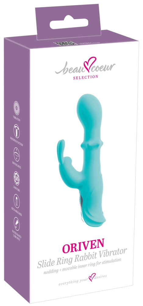 Toy rabbit per donna vibrante con anello oscillante