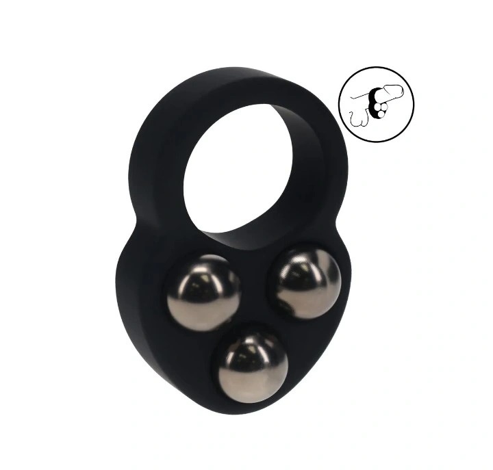 Anello per pene con tripla sfera appesantita 190 gr