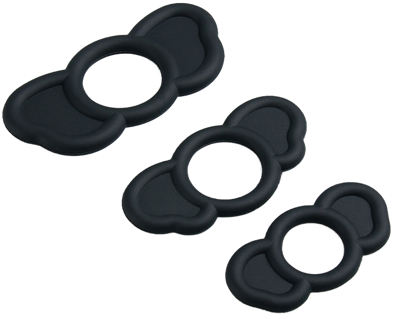 Set 3 anelli elastici in silicone per il pene