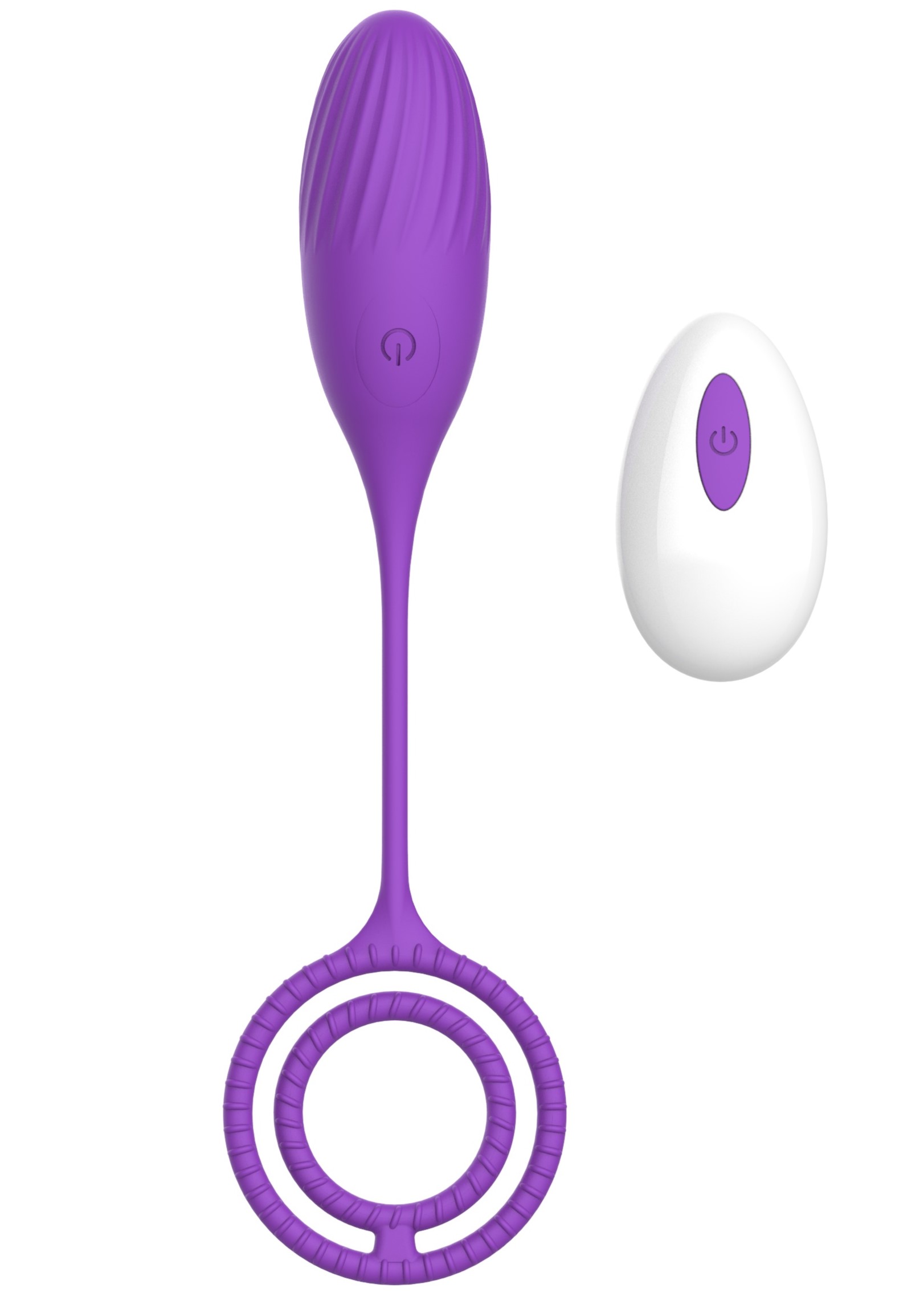 Uovo viola vibrante multi funzione con anello pene