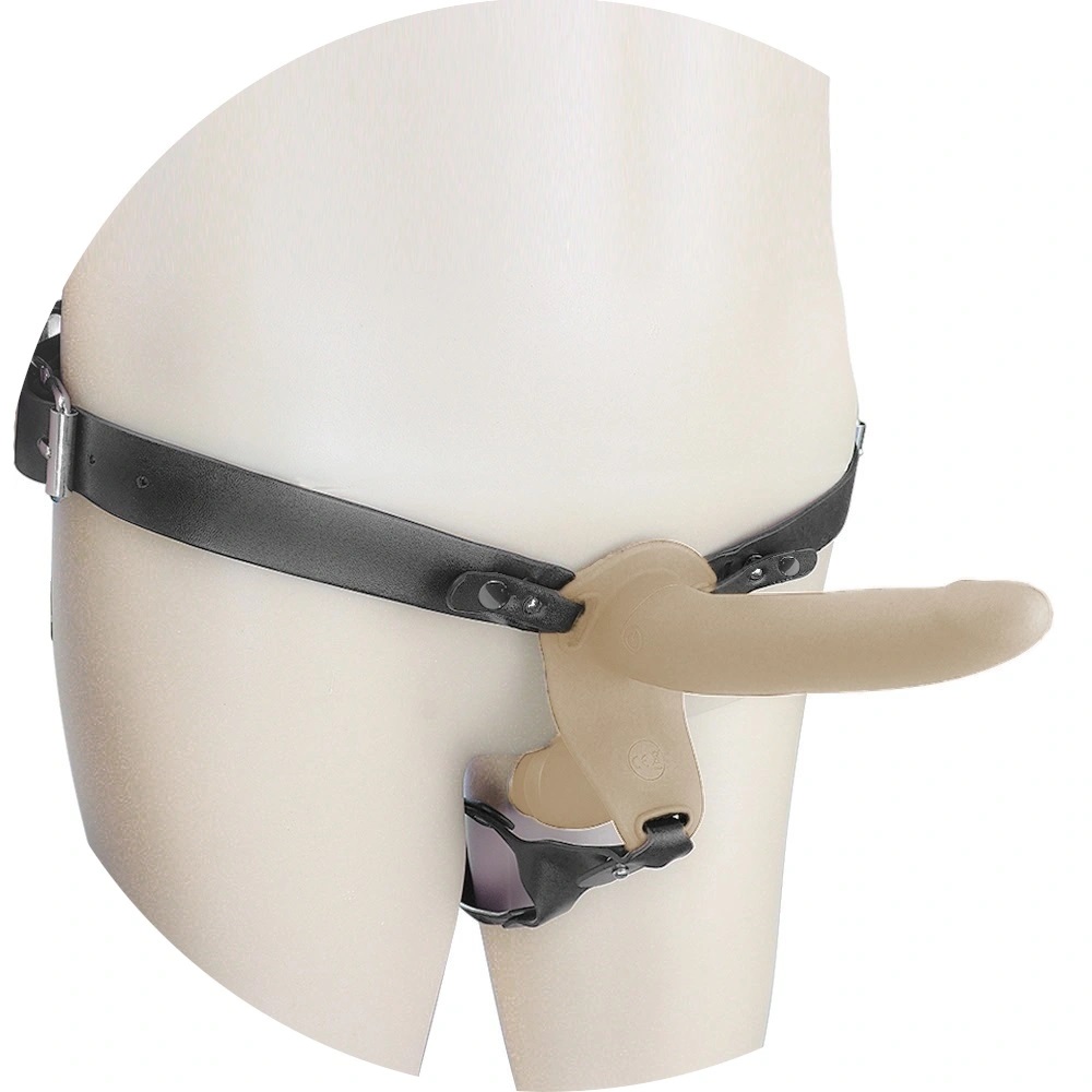 Strap-on doppio vibrante per donna con telecomando