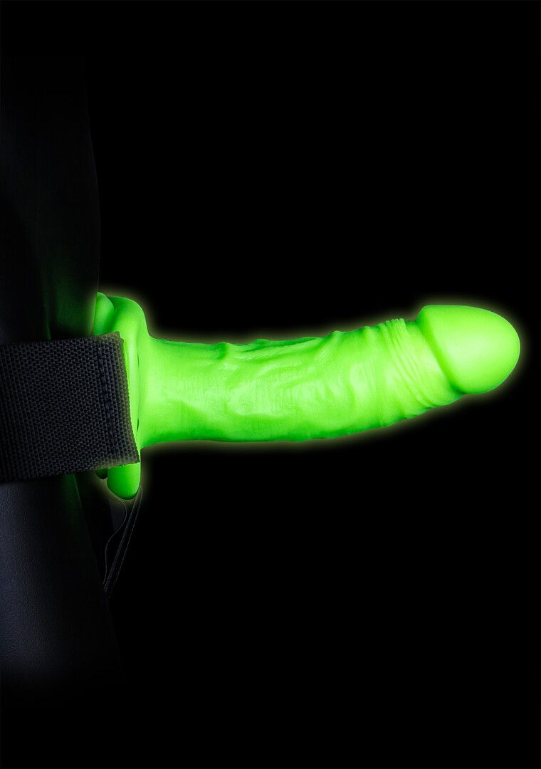 Strap-on con dildo morbido fluorescente