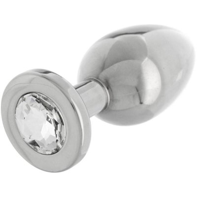 plug anale dildo in metallo acciaio anal butt steel con gioiello power tools