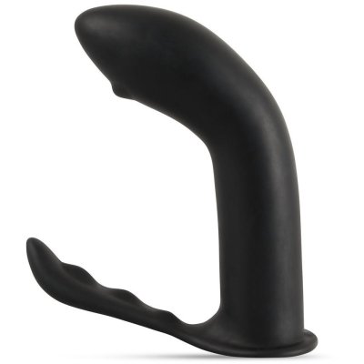 dildo plug anale in silicone nero stimolatore doppio prostata e anal black uomo