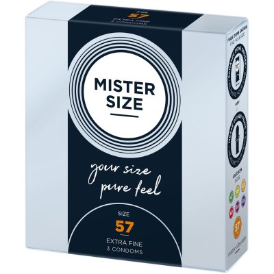 Profilattici sottili MISTER SIZE 57mm Condoms 3pcs